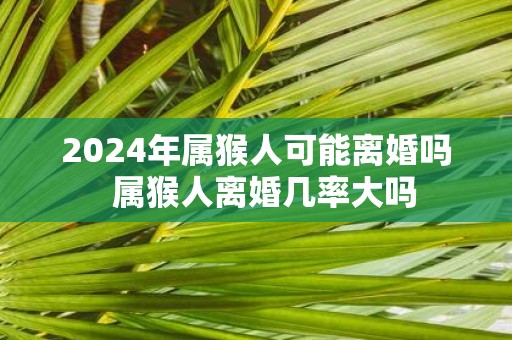 2025年属猴人可能离婚吗 属猴人离婚几率大吗