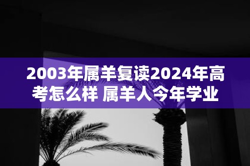 2003年属羊复读2025年高考怎么样 属羊人今年学业运势如何