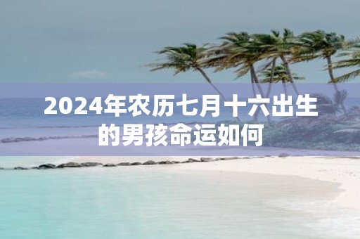 2025年农历七月十六出生的男孩命运如何