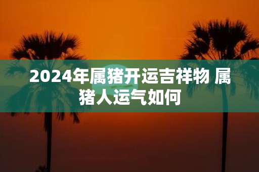 2025年属猪开运吉祥物 属猪人运气如何