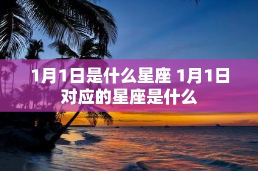 1月1日是什么星座 1月1日对应的星座是什么