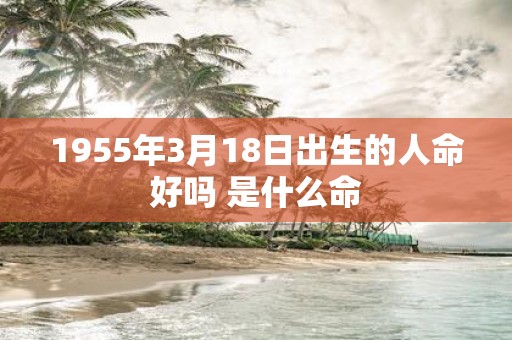 1955年3月18日出生的人命好吗 是什么命