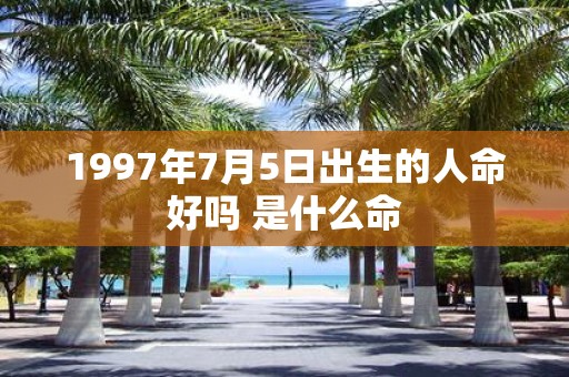 1997年7月5日出生的人命好吗 是什么命