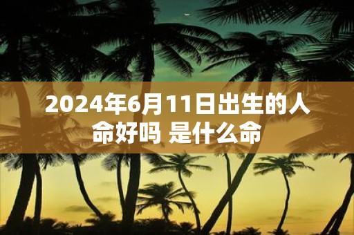 2025年6月11日出生的人命好吗 是什么命