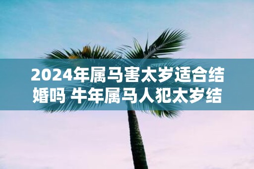 2025年属马害太岁适合结婚吗 牛年属马人犯太岁结婚好不好