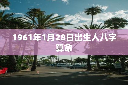 1961年1月28日出生人八字算命