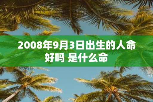 2008年9月3日出生的人命好吗 是什么命