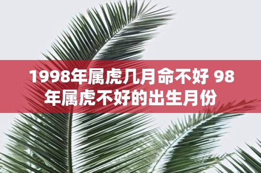 1998年属虎几月命不好 98年属虎不好的出生月份