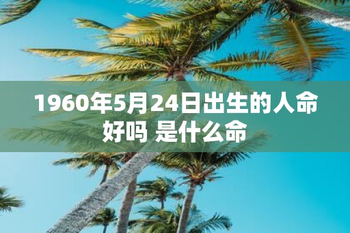 1960年5月24日出生的人命好吗 是什么命
