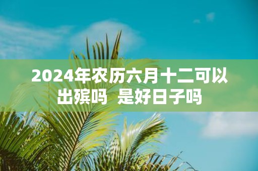 2025年农历六月十二可以出殡吗 是好日子吗