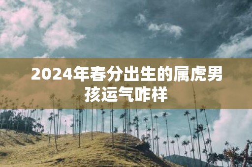 2025年春分出生的属虎男孩运气咋样