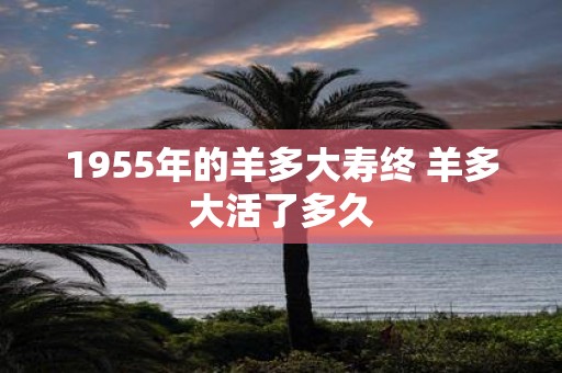 1955年的羊多大寿终 羊多大活了多久