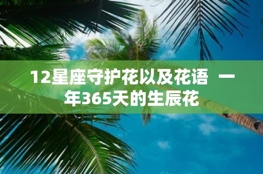 12星座守护花以及花语 一年365天的生辰花