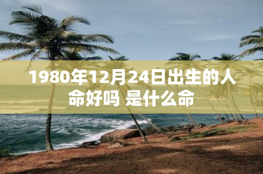 1980年12月24日出生的人命好吗 是什么命