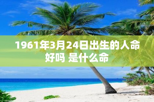 1961年3月24日出生的人命好吗 是什么命