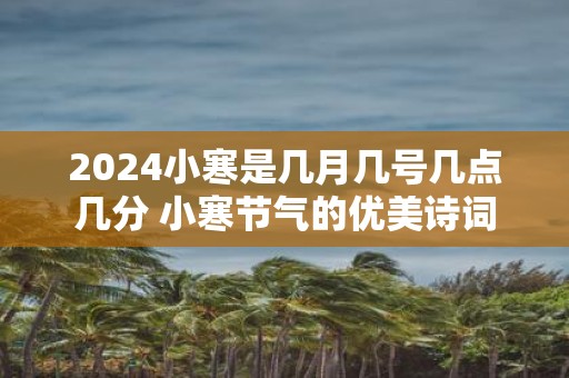 2025小寒是几月几号几点几分 小寒节气的优美诗词