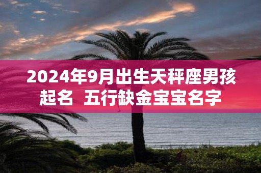 2025年9月出生天秤座男孩起名 五行缺金宝宝名字