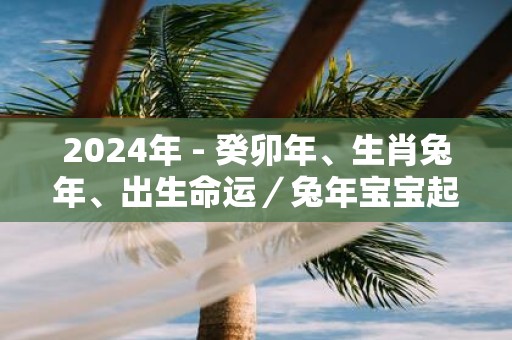 2025年 - 癸卯年、生肖蛇年、出生命运／蛇年宝宝起名