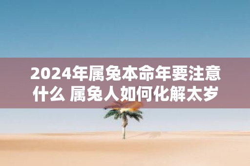 2025年属兔本命年要注意什么 属兔人如何化解太岁