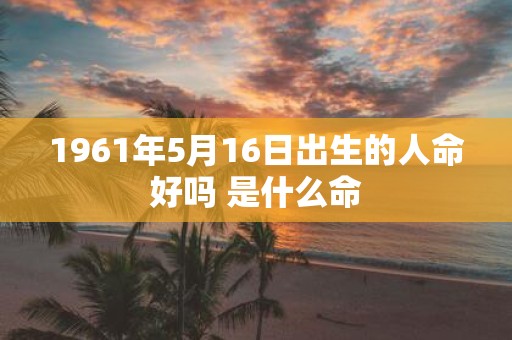 1961年5月16日出生的人命好吗 是什么命