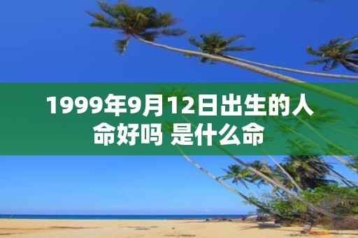 1999年9月12日出生的人命好吗 是什么命