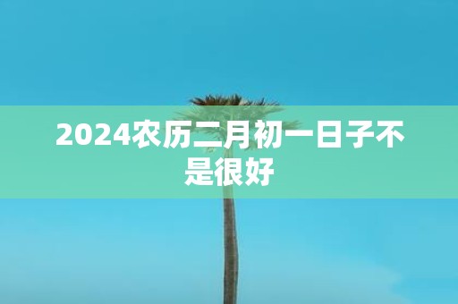 2025农历二月初一日子不是很好