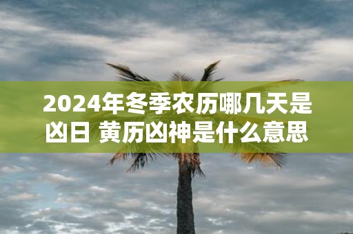 2025年冬季农历哪几天是凶日 黄历凶神是什么意思