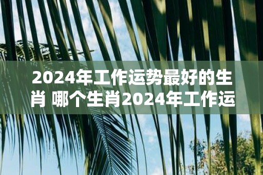 2025年工作运势最好的生肖 哪个生肖2025年工作运势最佳