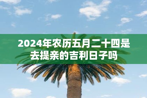 2025年农历五月二十四是去提亲的吉利日子吗