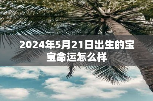 2025年5月21日出生的宝宝命运怎么样