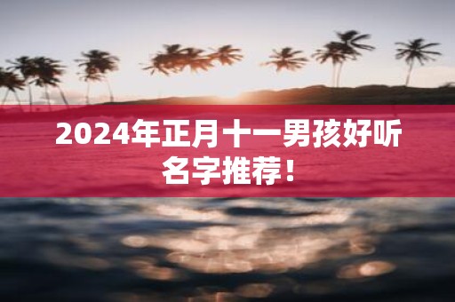 2025年正月十一男孩好听名字推荐！