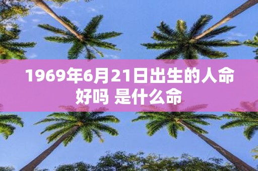 1969年6月21日出生的人命好吗 是什么命