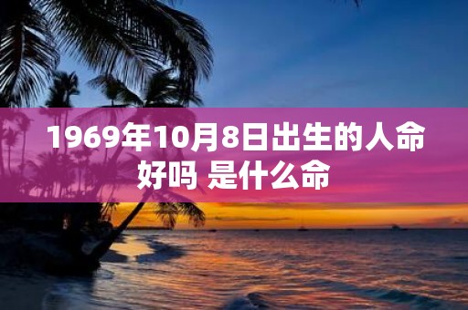 1969年10月8日出生的人命好吗 是什么命