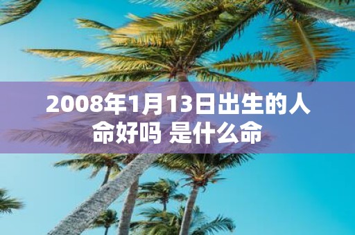 2008年1月13日出生的人命好吗 是什么命