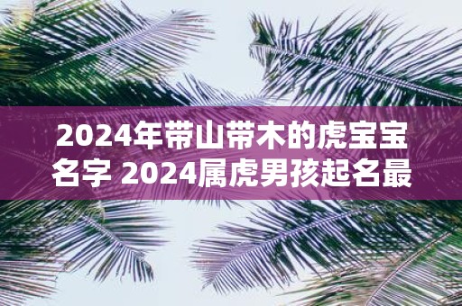 2025年带山带木的虎宝宝名字 2025属虎男孩起名最佳字