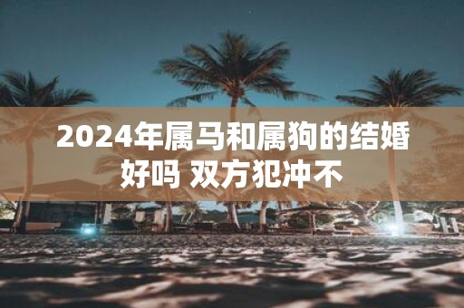 2025年属马和属狗的结婚好吗 双方犯冲不