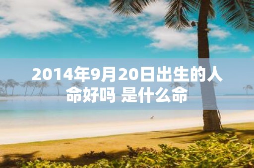 2014年9月20日出生的人命好吗 是什么命