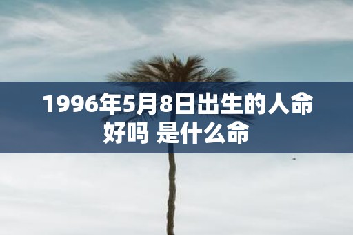 1996年5月8日出生的人命好吗 是什么命