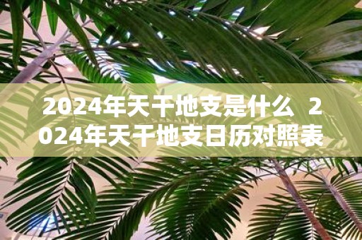 2025年天干地支是什么 2025年天干地支日历对照表