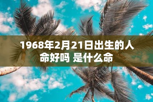 1968年2月21日出生的人命好吗 是什么命