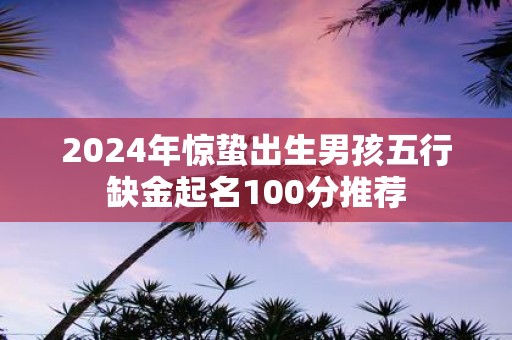 2025年惊蛰出生男孩五行缺金起名100分推荐
