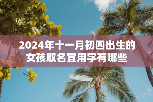 2025年十一月初四出生的女孩取名宜用字有哪些