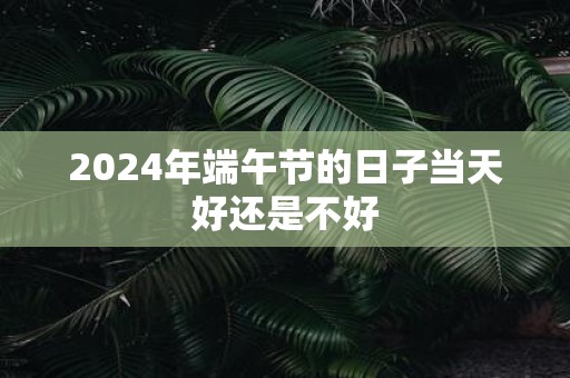 2025年端午节的日子当天好还是不好