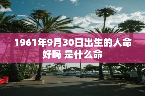 1961年9月30日出生的人命好吗 是什么命