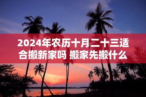 2025年农历十月二十三适合搬新家吗 搬家先搬什么旺财