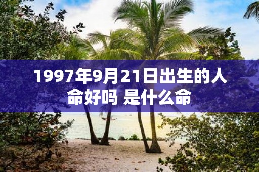 1997年9月21日出生的人命好吗 是什么命