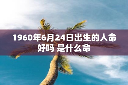 1960年6月24日出生的人命好吗 是什么命