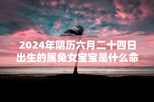 2025年阴历六月二十四日出生的属兔女宝宝是什么命