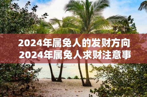 2025年属兔人的发财方向 2025年属兔人求财注意事项