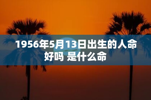 1956年5月13日出生的人命好吗 是什么命